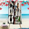 Cristiano Ronaldo: Legend Blue beach towel Outdoor camping Portable for travel Absorbent bath towel quick-drying swim towel Outdoor pool towel