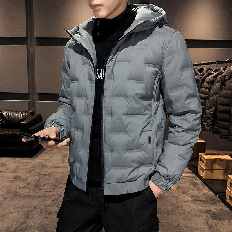 Men's Down Jacket Winter New Hooded Trendy Brand Casual Fashion Versatile White Duck Down Youth Down Jacket Men's Clothing