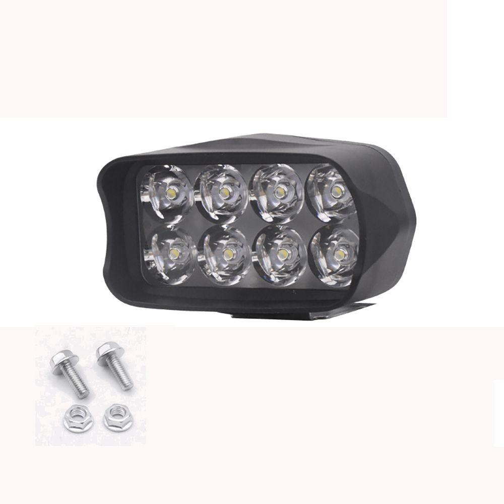 Мотоциклетный внешний прожектор 8/12/16 светодиодных ламп Электрический велосипедный фонарь Вспомогательный налобный фонарь