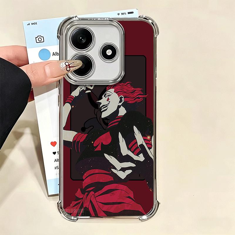 Чехол для телефона Hunter X-Hunters Hisoka Мягкий для Xiaomi Redmi Note 14 15 Pro Plus 13 12 11S 11T 5G 10 9S 9 Покрытие Защита от падения Fundas