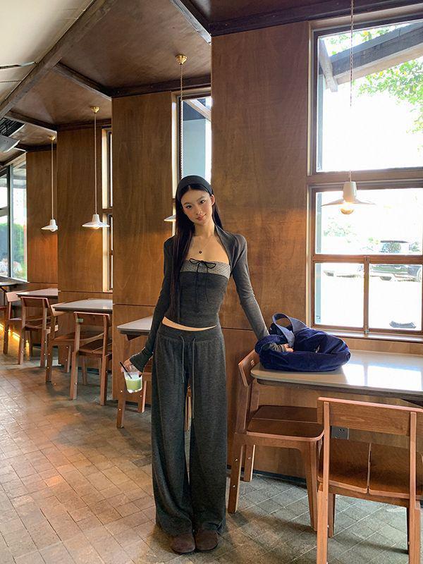 Женский элегантный OOTD в корейском стиле 2025: Шикарный и красивый комплект из двух предметов