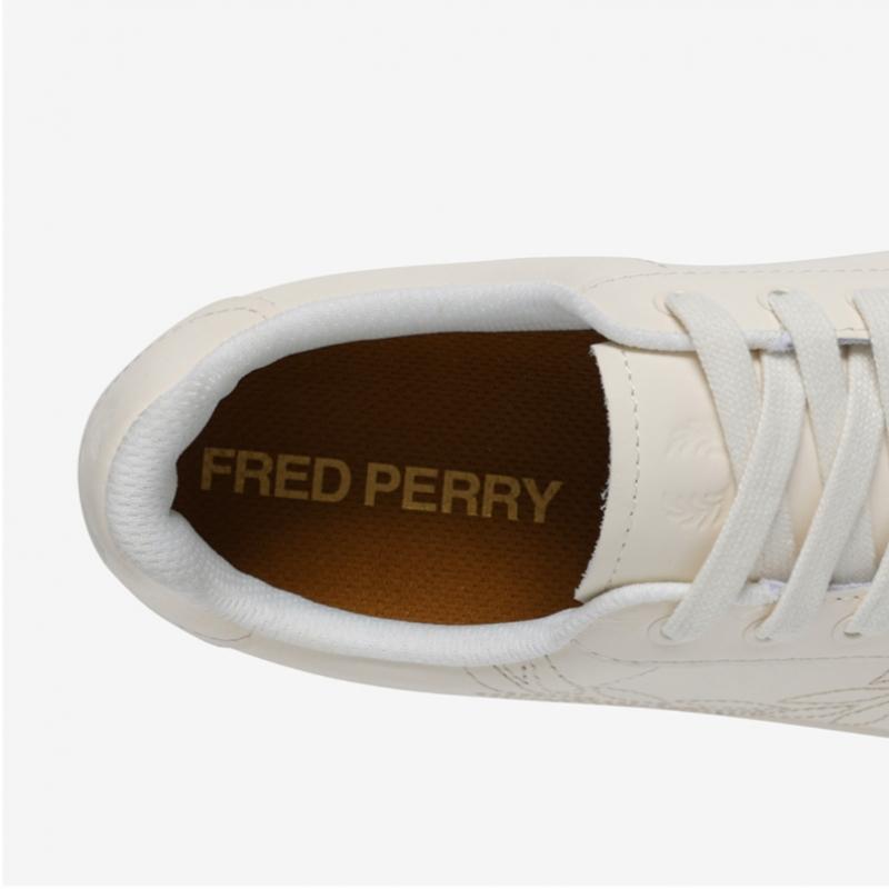 Fred Perry Мужские Кроссовки S B721 Кожаные Вышитые Большемерные Фирменные