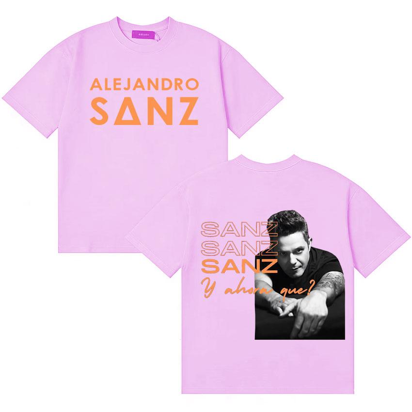 Rapper Alejandro Sanz Fashion Summer Tshrit Unisexs Women Harajuku Style Cotton Short Sleeve T Shrit Music Lover Tshrits Streetwear