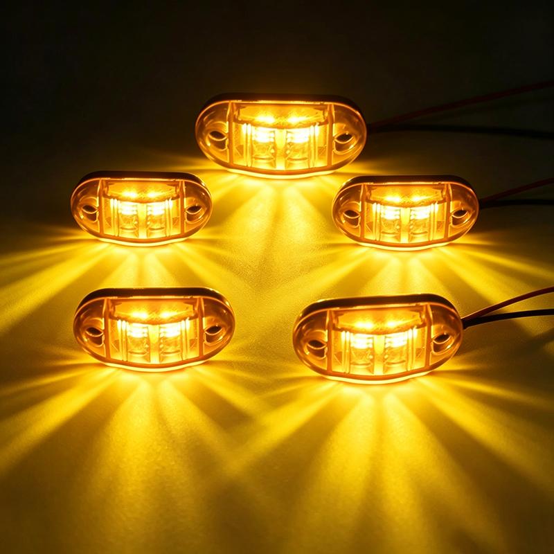 2/5/10PCS 12V 24V Universal Marine Boat Navigation Light Truck Warning Signal Side Marker Lights Clearance Lamp Car Accessories 3