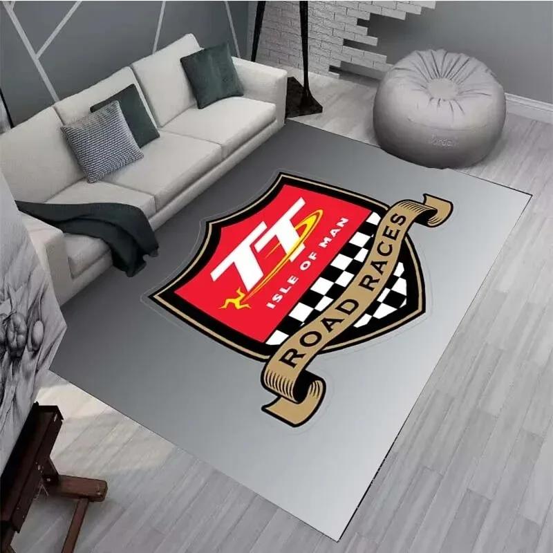 Ковры и коврики Isle of Man TT Ковер для мотоциклетных соревнований Декор для гостиной и спальни Мягкий ковер для большой площади Коврик для детской комнаты
