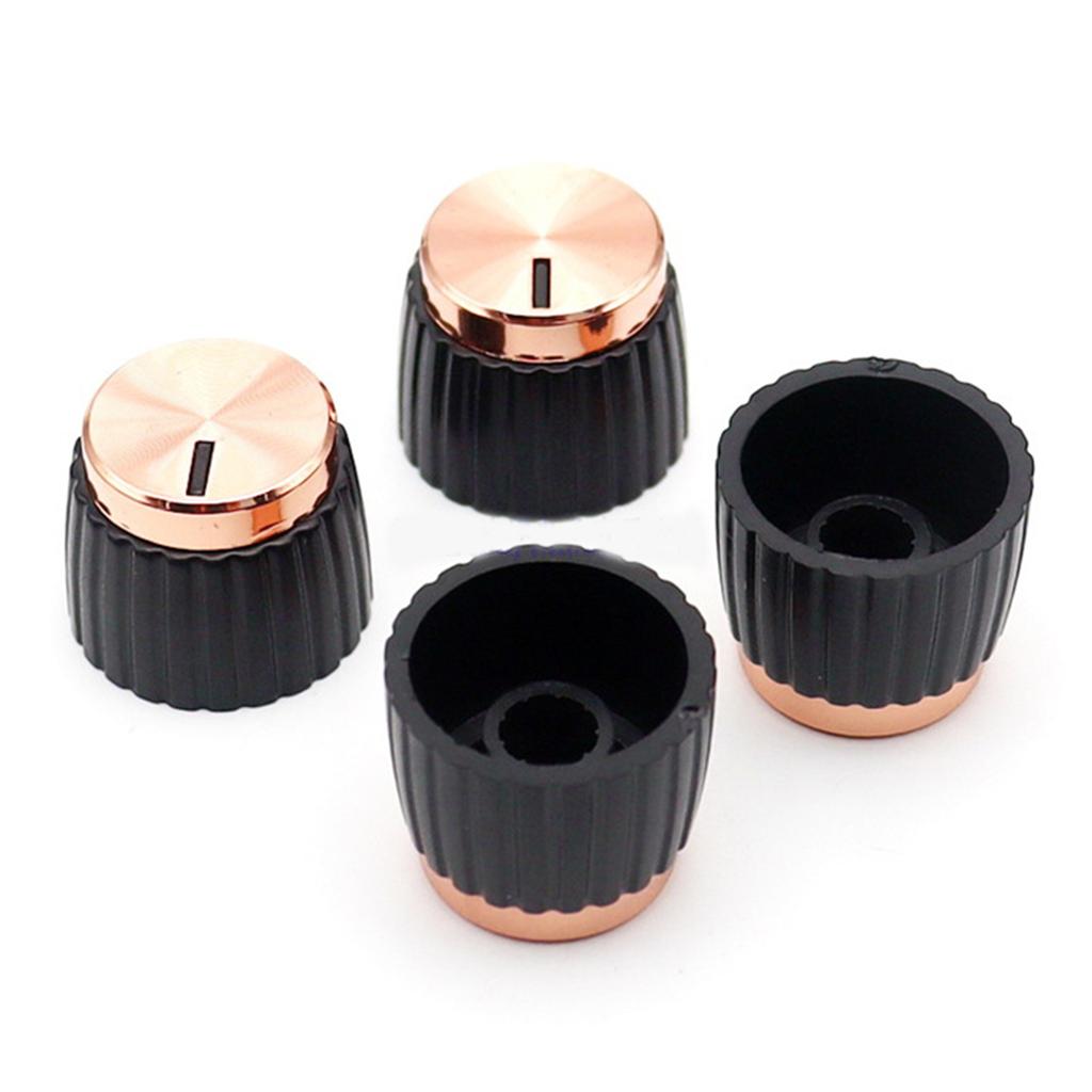 10 штук Универсальные ручки для гитарного усилителя, нажимные, подходят для потенциометров диаметром 6 мм, колпачки для улучшения внешнего вида гитары