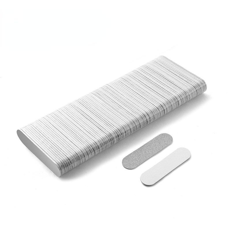 100 шт./лот, двусторонняя шлифовка лака для ногтей, одноразовые мини-деревянные буферные полоски для ногтей, шлифовка, полировка, инструменты для ухода за маникюром