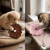 Bite Resist Texture Dog Chew Ring Plush Surface Cartoon Stuffed Toy  Puppy Teething Use