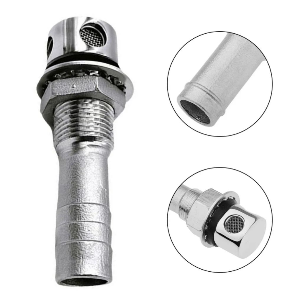 Flush Mount Through Hull Vent Straight Air Vent Marine Air Vent Fuel Tank Vent  Hull Mounting