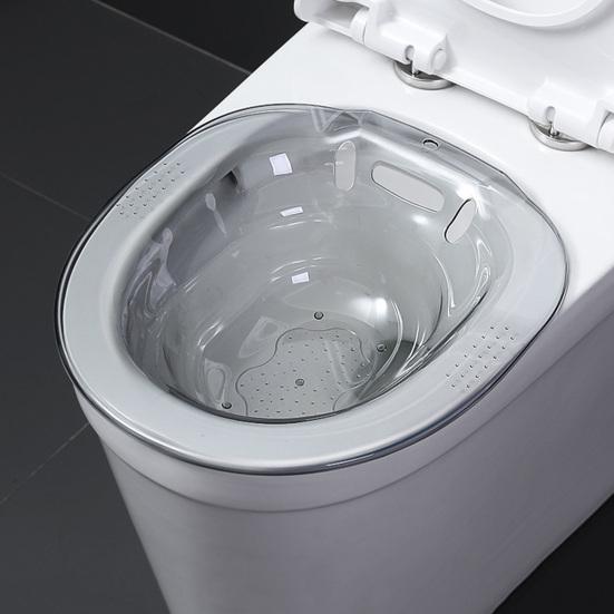 Ванна для лечения геморроя с широким сиденьем, большой вместимостью, с защитой от перелива, с широким сиденьем, универсальная посадка