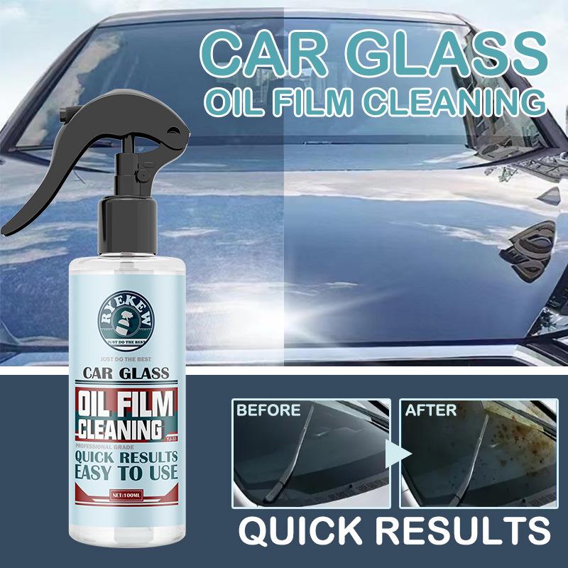 Ryekew Glass Cleaner: Strong Oil Film Remover for Car Windshields and Windows