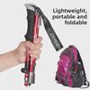 Ultra-Light Folding Aluminum Trekking Pole: Telescopic Hiking and Walking Stick