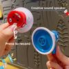 Креативный мегафон, Мини-динамик с записью, Брелок, Милый кулон для школьной сумки, Игрушка для снятия стресса