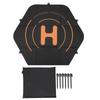 Drone Landing Pad 80cm Leather Silicone Double Sided Waterproof Hexagon Fast Fold Drone Landing Protector Mat for Mavic