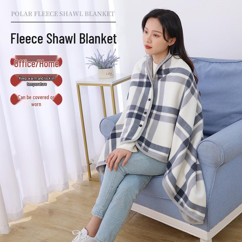 Multifunctional Mink Velvet Office Throw: Air Conditioner Blanket, Nap Quilt, Shawl