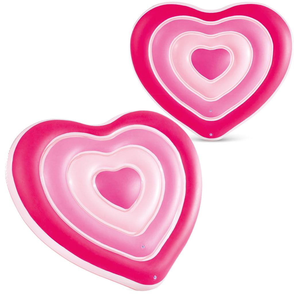 Inflatable Beach Mattress Heart 155 X 135 Cm Intex 58727