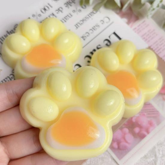 Желтая игрушка для снятия стресса «Кошачья лапка», сенсорная игрушка для детей и подростков