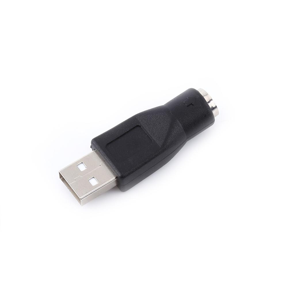2 шт. Адаптеры-конвертеры USB 2.0 A папа на PS 2 мама для ПК, компьютерной клавиатуры, мыши