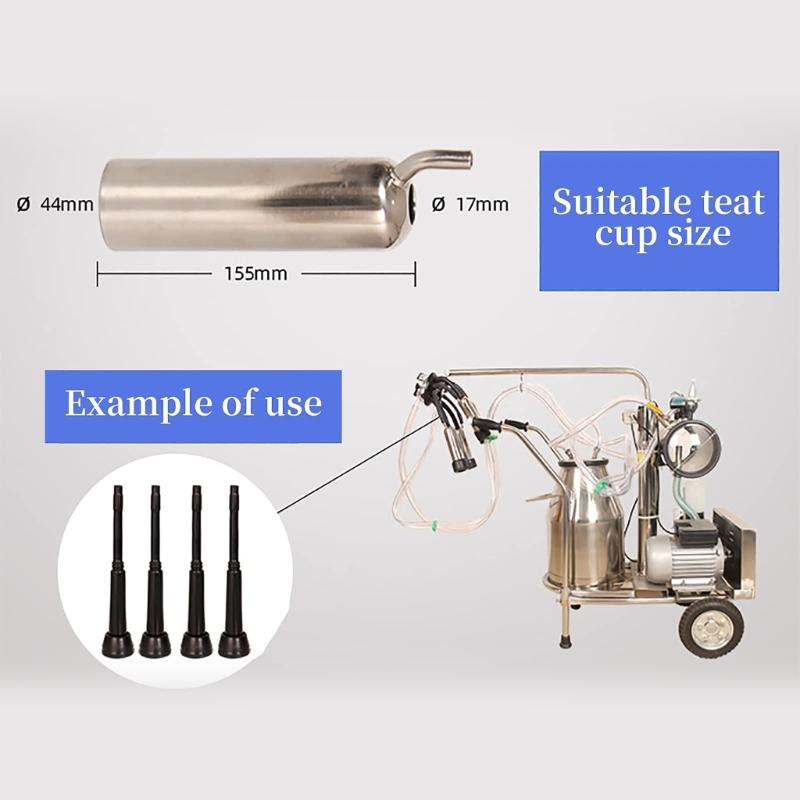 4Pieces Milking Machine Accessories Soft Rubber Liners for Dairy Farm Easy to Clean and Install Cow Milking Supply
