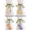 Adjustable Flowers Curtain Straps Decorative Carnation Curtain Tie Rope Curtain Buckle  Bedroom