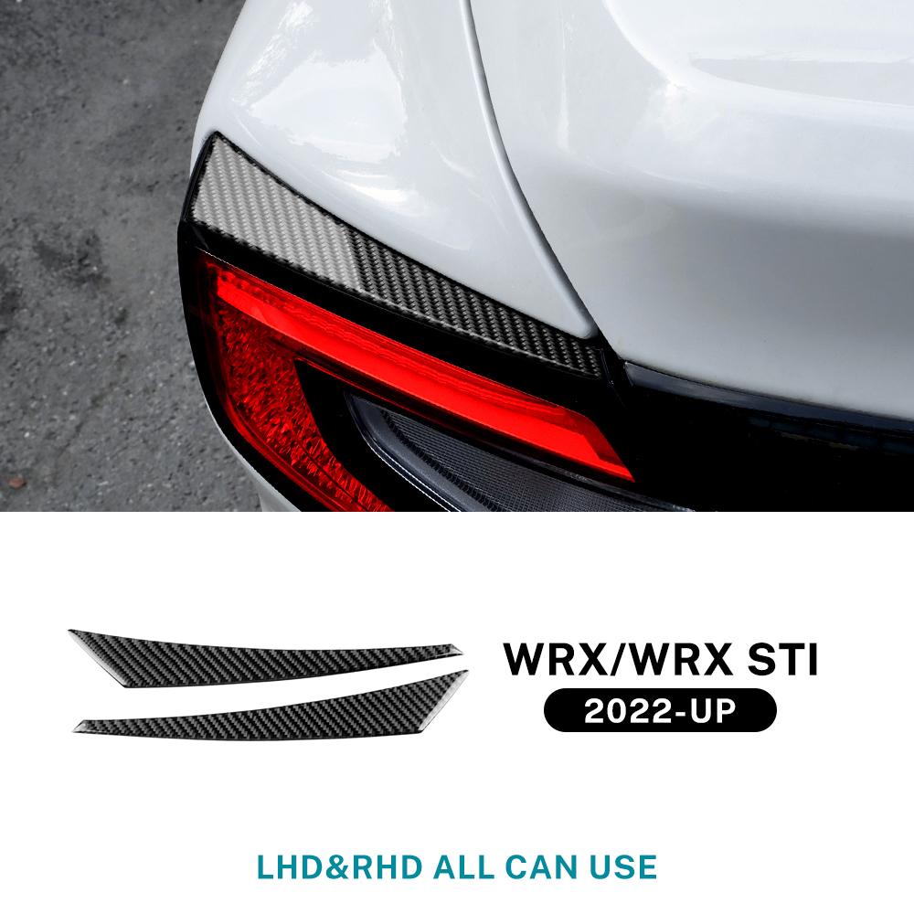 Настоящая мягкая наклейка из углеродного волокна для Subaru WRX/WRX STI 2025 2025 2025 LHD RHD Автомобильные аксессуары, накладка на задний фонарь, накладка на "бровь"