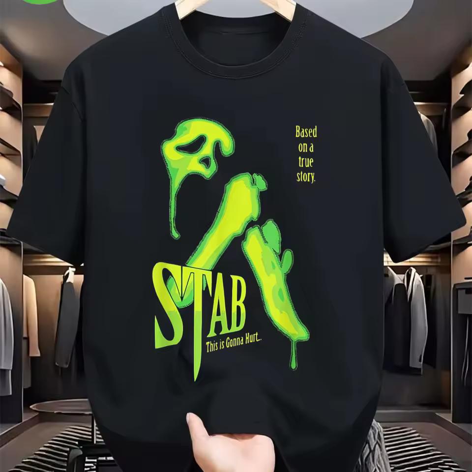 Fashion Style W G- STAB This Is Gonna Hurt T-Shirt Funny Shirt Casual Crew Neck Slight Stretch Fabric Regular Fit Print Pattern