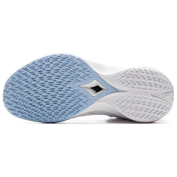 New LiNing Speed Ling 2 Slip-Resistant Rebound Low-Top Basketball Shoes Men's White Blue ABAV009-2