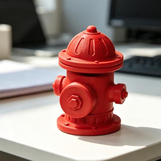 Hydrant Fidget Clicker 3D Printed Clicker, Mini Fake Finger Stress Relief Push Toy, Gift for Kids Teens Adults Toy