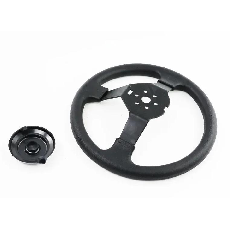 LESQUE Dirt Pit Bike 300mm Steering Wheel 6 Holes Easy Install Motocross Handle Bar For ATV UTV Go Kart 125 150CC Karting
