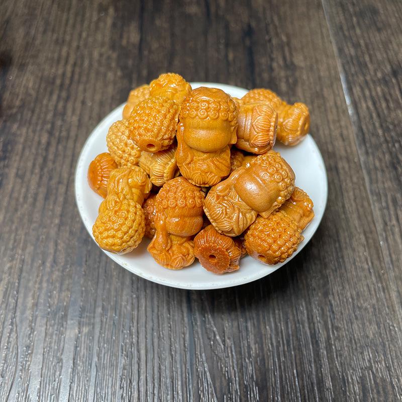 Xinshan Carved Sandalwood Beads and Phone Pendant Accessories