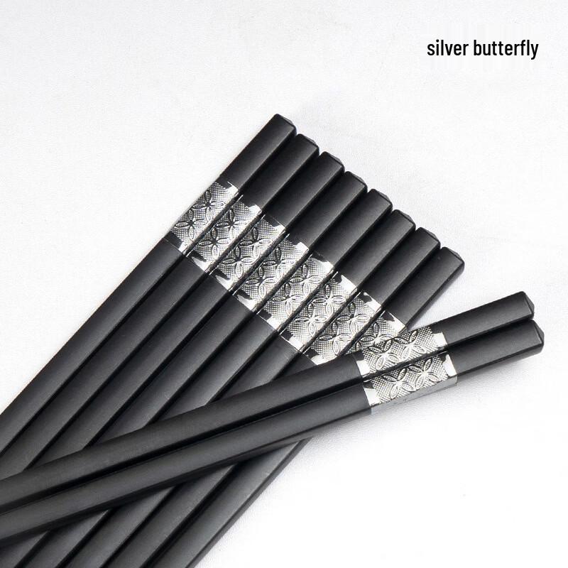 777 Alloy Chopsticks for Hotel & Canteen, 10 Pairs