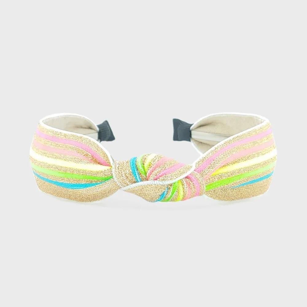 Повязка на голову Lara Twinkle Stripe Knot, пастельная LALAH084 3305993