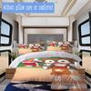Dandy Pattern Bedding,Quilt Set Quilt Cover Pillowcase Home Birthday Gift (1*duvet cover+2*pillowcase,without core)XSJT0917122