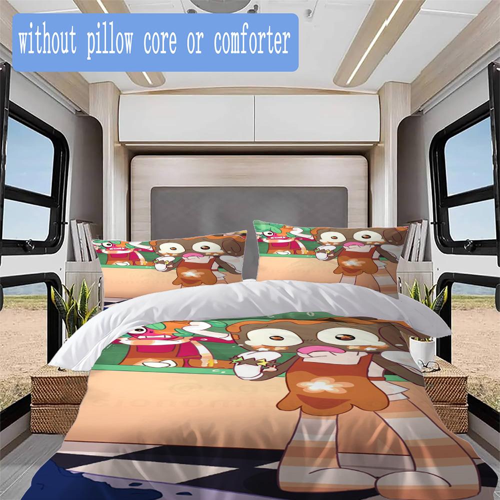 Dandy Pattern Bedding,Quilt Set Quilt Cover Pillowcase Home Birthday Gift (1*duvet cover+2*pillowcase,without core)XSJT0917122