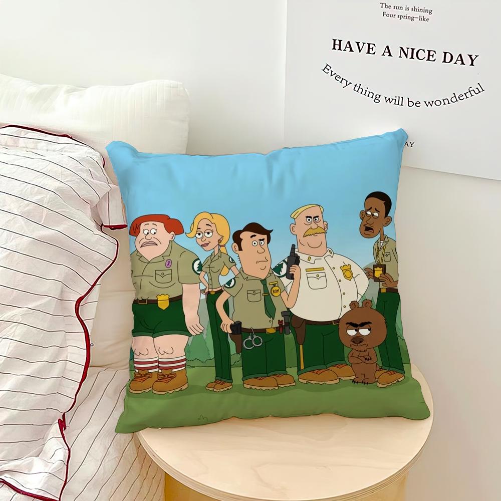 Cartoon B-Brickleberrys Funny cushion cover Pillow Cover Home Sofa living Decoration Room Office Car Nordic Simplicity