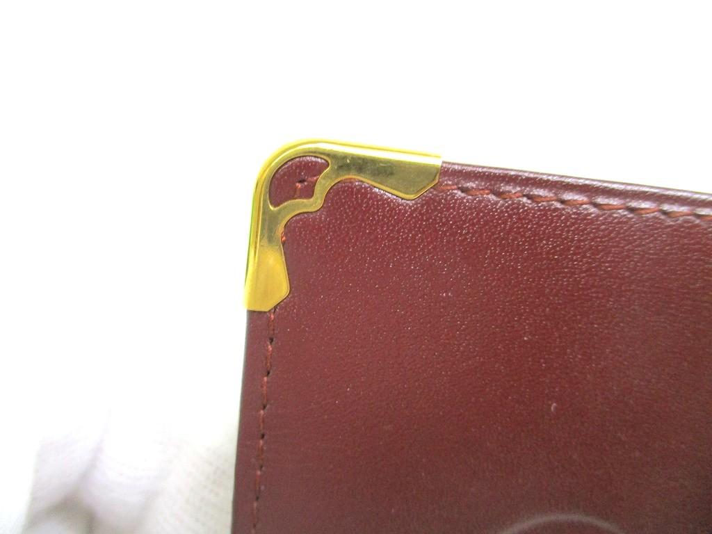 Authentic Cartier Must De Cartier Bordeaux Leather Cigarette Case #a990  Open box