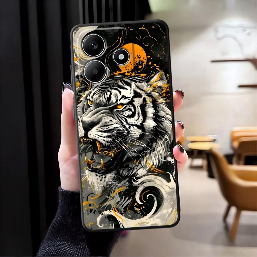 Case for Xiaomi Redmi Note 14 12C 13C A1 A2 A3 12S 12 11 Pro 11S 14C A4 A5 13 Pro Plus 10 K40 K80 9 8 7 Phone Cover Trendy Tiger