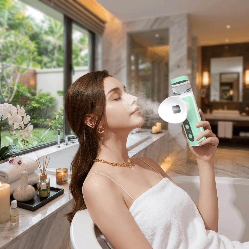 3 Temperature Portable Mist Sprayer Rechargeable Heated Eye Moisturizer Relieve Eye Fatigue