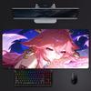 Elegant Charming Game Genshin Impact Yae Miko Mouse Pad Large Gaming Mousepad With Stitched Edges Thickened Desk Mat Pc