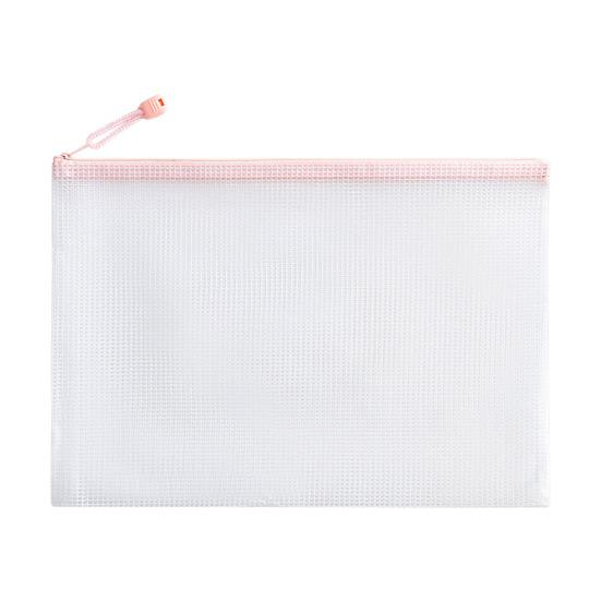 File Bag Large Capacity Storage A4 Files Stationery Carrying Case Transparent Visual Design Portable Document Organizer