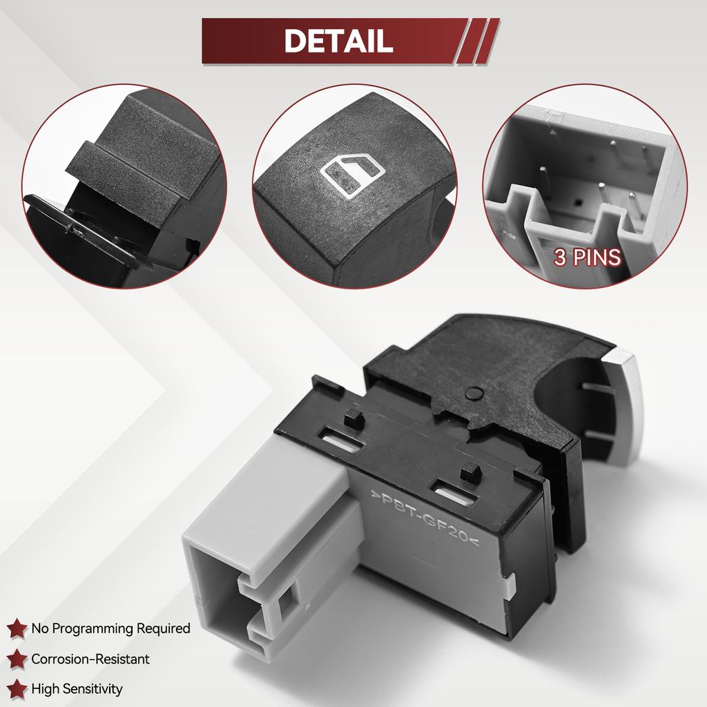 Power Window Switch Control Button For VW Jetta Tiguan Caddy Golf MK5 MK6 Passat Touran Seat MK2 5ND959855 5K0959855 5ND 959 855