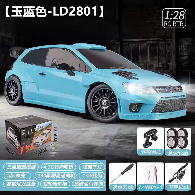 Новый Ld2802 Ld2803 Ld2804 Ld2801 1/28 4WD RC Дрифт-кар Пропорциональное управление Светодиодные фары 2.4G Игрушки для детей