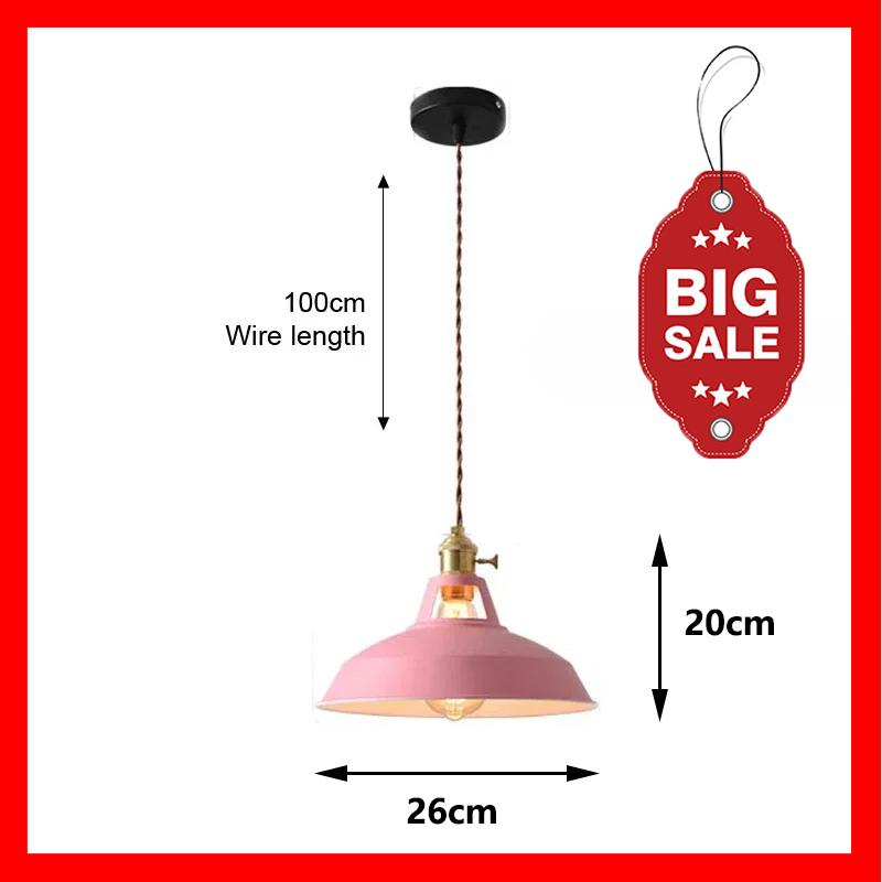 Люстра Macaron в скандинавском стиле, современная светодиодная лампа для обеденного стола, бара, кафе, спальни, абажур из нескольких цветов по желанию