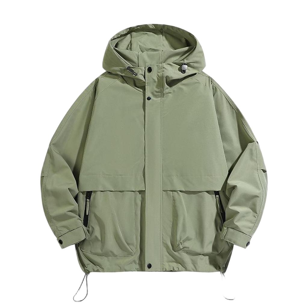 Men's Hooded Casual Waterproof Windbreaker Outdoor Windbreaker Hooded Stormjacket Jacket