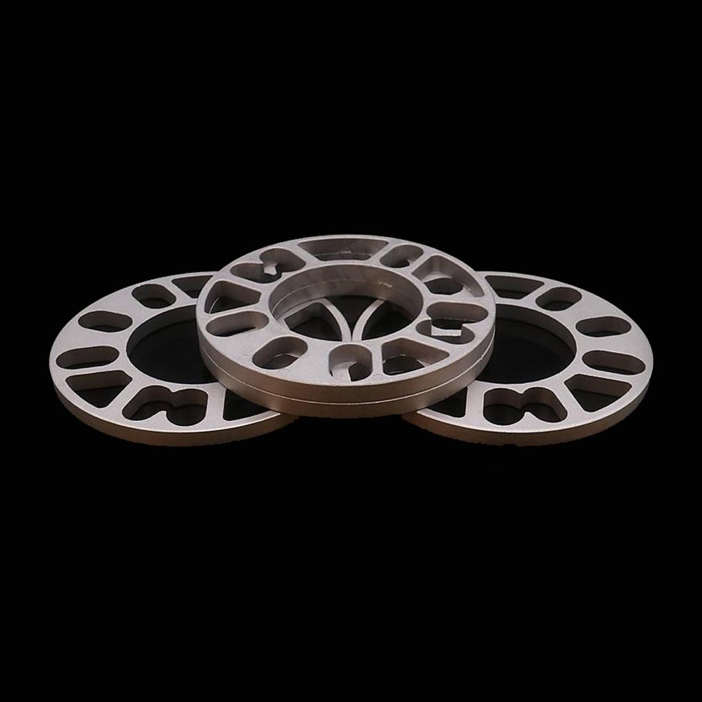 4Pcs 3/5/8/10mm Alloy Aluminum Wheel Spacers Shims Plate For 4/5 Stud Wheel 4x100 4x108 4x114.3 5x100 5x108 5x110 5x115 5x120 Tire Chucks 1