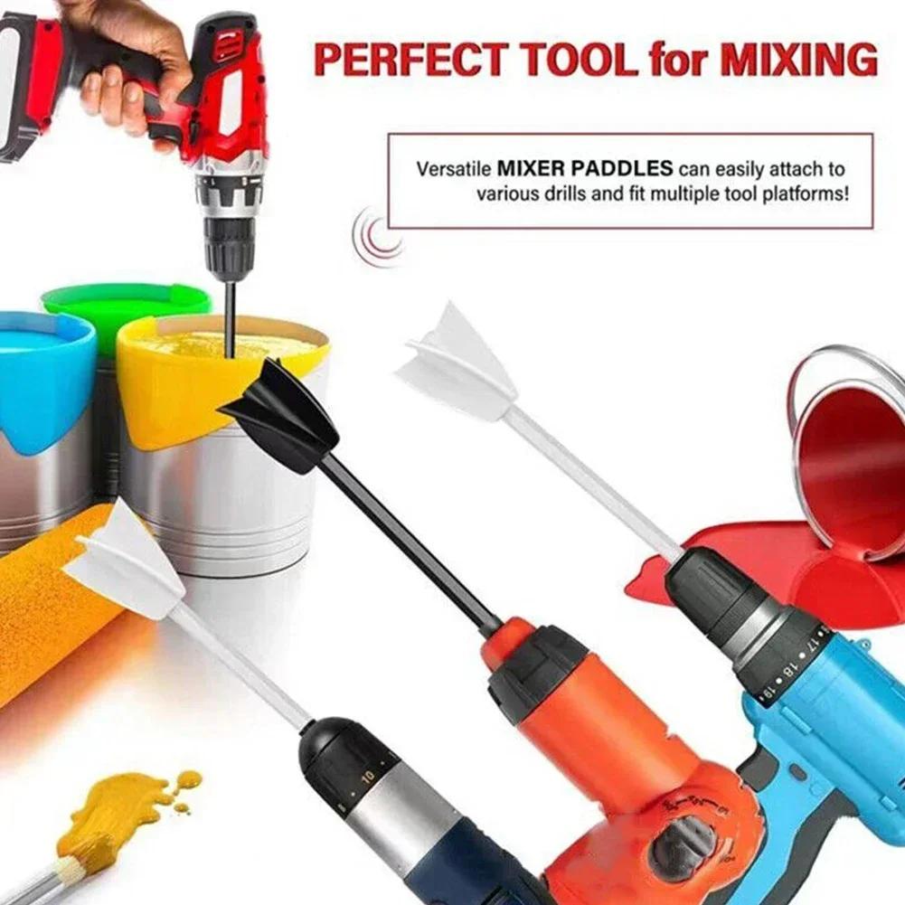 New Epoxy Mixer Stick Paint Stirring Rod Putty Cement Paint Mixer Attachment Drill Chuck Epoxy Resin Latex Oil Paint Mixing