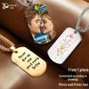 Customized Stainless Steel Photo Dog Tag Necklace - Trendy Men's Personalized Gift Pendant