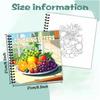 Fruit Series Coloring Book, Teen Coloring Book, Lots of Different Patterns, 100g Thick Paper, Stress Relief, Birthday Gift