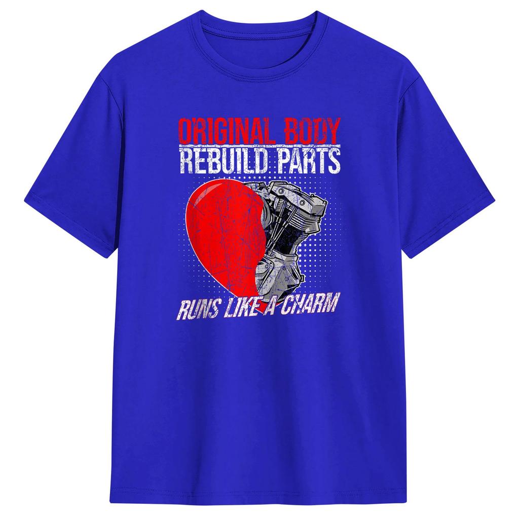 Original Body Rebuild Parts Open Heart Surgery Survivor TShirt Summer TShirts Cotton O Neck 6XL Top Tees ShortSleeve Tshirt