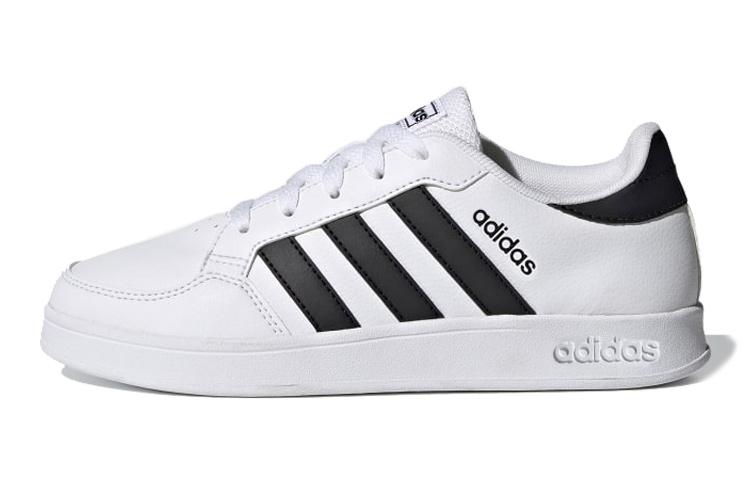 adidas Neo Breaknet Нескользящие Устойчивые к истиранию Низкие Кеды для скейтборда Белые Детские FY9506